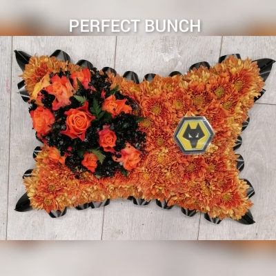 Pillow orange and black