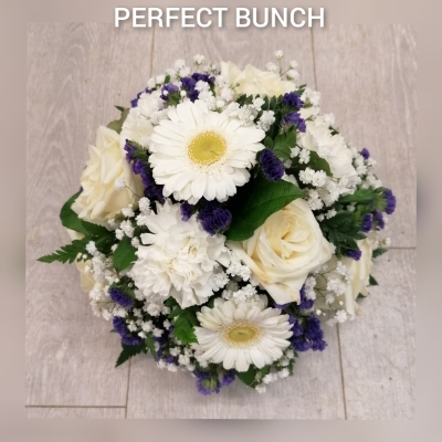 Posy purple and white