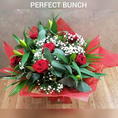 Valentines rose and lillies