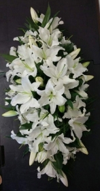 Coffin Spray of Lillies