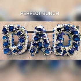 Dad Letters  Tribute blue and white