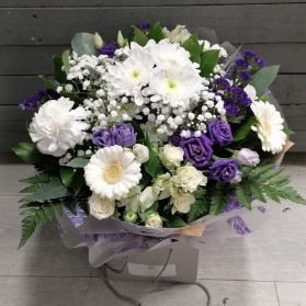 Mini aqua white and purple