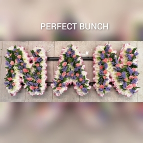 Nan Letters Tribute pink lilac white