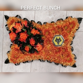 Pillow orange and black