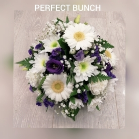 Purple and White posy